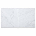 Carrara White C 24x24 Polished Veined Marble Tile close-up