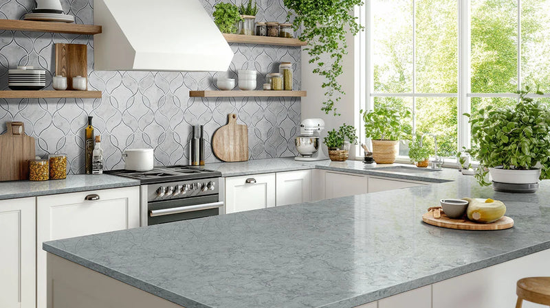 Carrara White Ellipsis Pattern Polished Marble Mosaic Tile