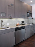 Carrara White Ellipsis Pattern Polished Marble Mosaic Tile