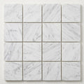 Carrara White (Italian) Marble 2x2 Honed Mosaic close-up