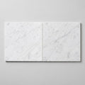Carrara White (Italian) Marble 24x24 Honed Tile close-up