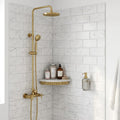 Carrara White (Italian) Marble 3x6 Honed Tile — Bathroom shower wall