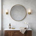 Carrara White (Italian) Marble 3x6 Honed Tile — Bathroom wall