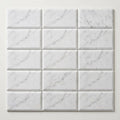 Carrara White (Italian) Marble 3x6 Honed Tile close-up