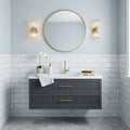 Carrara White (Italian) Marble 4x12 Honed Tile — Powder Room wainscot