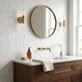 Carrara White (Italian) Marble 6x12 Honed Tile — Bathroom wall