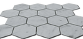 Carrara White Approx 12x12 Hexagon 3" Honed Marble Mosaic
