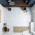 Carrara White Marble Tile 12x12 Polished — Mudroom floor