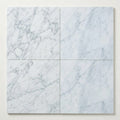 Carrara White Marble Tile 18x18 Polished close-up