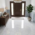 Carrara White Marble Tile 18x18 Polished — Foyer floor