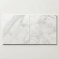 Carrara White Marble Tile 24x24 Polished close-up