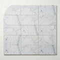 Carrara White Marble Tile 3x6 Polished close-up