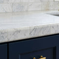 Carrara White Marble Tile 3x6 Polished — Kitchen countertop edge