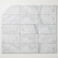 Carrara White Marble Tile 6x12 Polished close-up