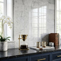 Carrara White Marble Tile 6x12 Polished — Kitchen backsplash edge