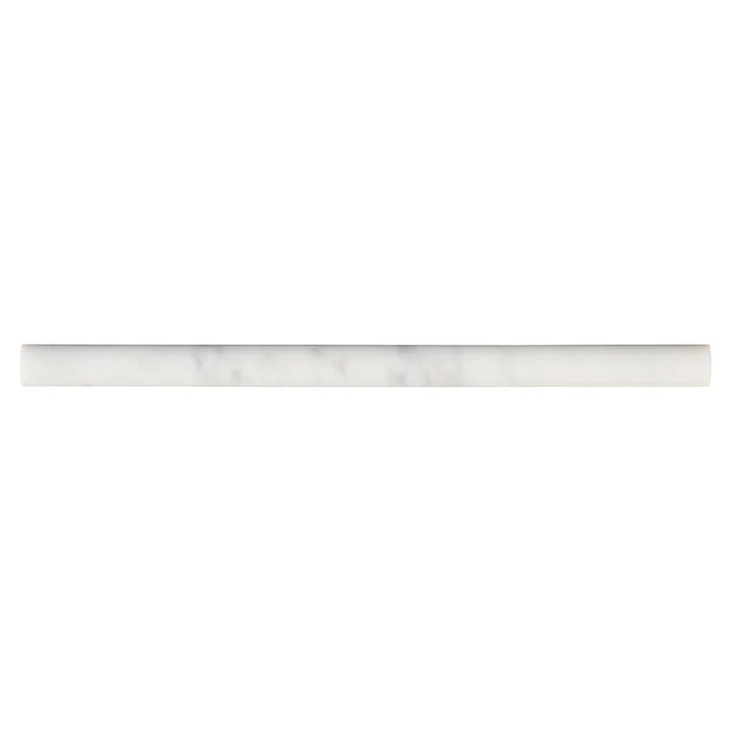 Carrara White Pencil Molding Misc. Honed Marble Trim