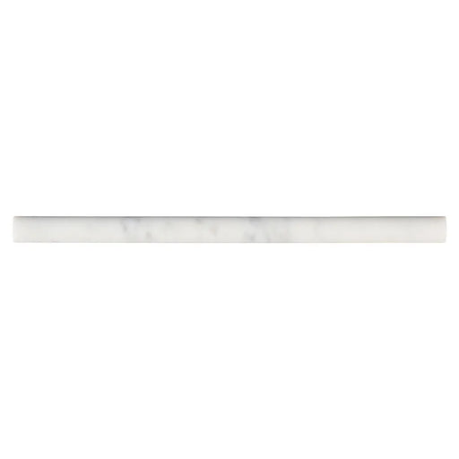 Carrara White Pencil Molding Misc. Honed Marble Trim