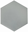Casablanca Solid Gray 8x9 Hexagon Gres Stoneware Tile