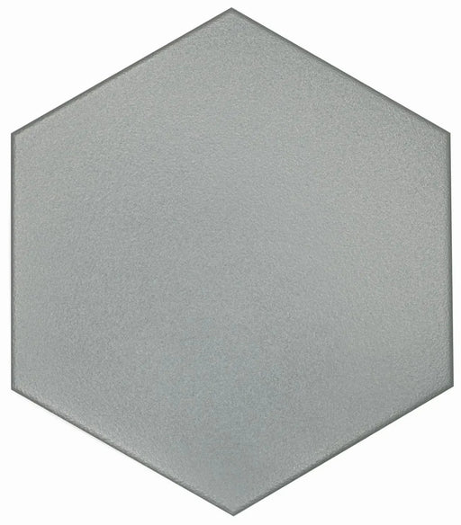 Casablanca Solid Gray 8x9 Hexagon Stoneware Tile
