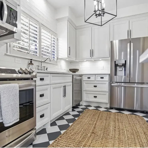 Casablanca Solid White 8x8 Stoneware Tile