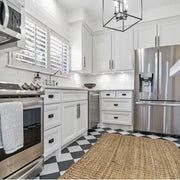 Casablanca Solid White 8x9 Hexagon Stoneware Tile