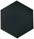 Casablanca Solid Black 8x9 Hexagon Gres Stoneware Tile