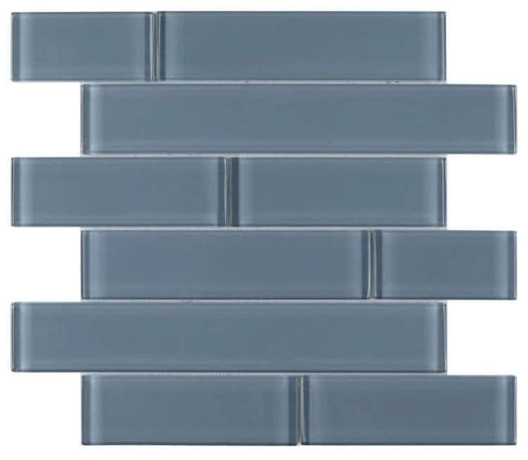 Casale Blue Shining Multi Size Glass Mosaic