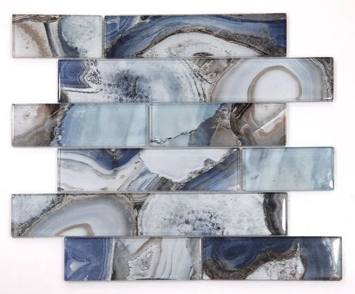 Shell Blue Glass Mosaic