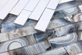 Shell Blue Glass Mosaic