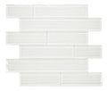 Casale Silver White Multi Size Glass Mosaic