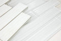 Casale Silver White Multi Size Glass Mosaic