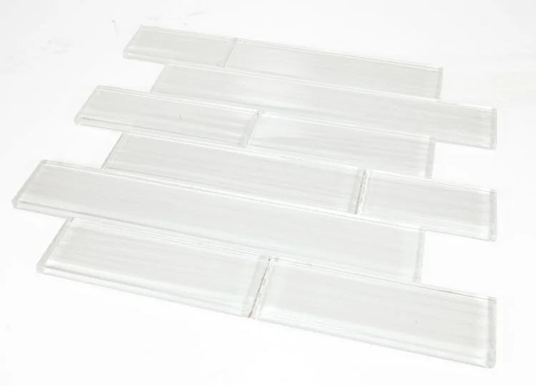 Casale Silver White Multi Size Glass Mosaic