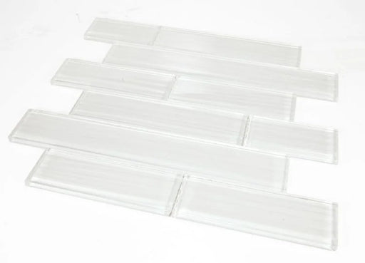 Casale Silver White Multi Size Glass Mosaic