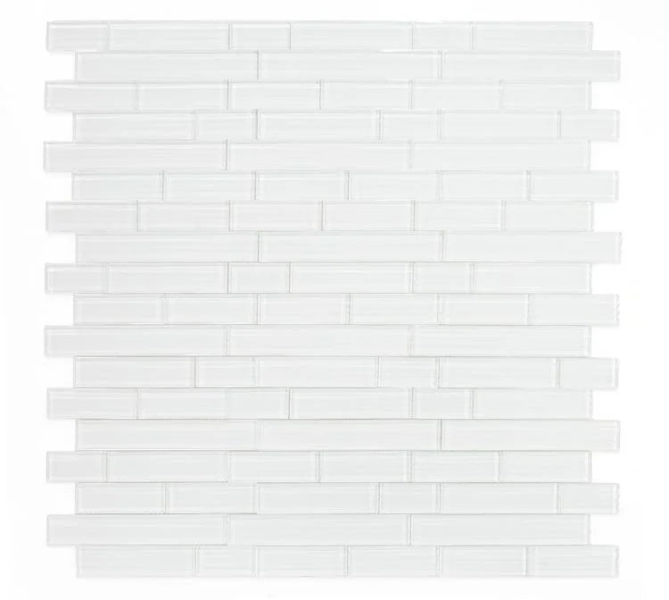 Casale Silver White Multi Size Glass Mosaic