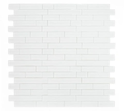 Casale Silver White Multi Size Glass Mosaic