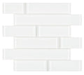 Casale White Shining Multi Size Glass Mosaic