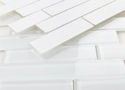 Casale White Shining Multi Size Glass Mosaic