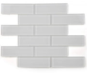 Casale White Shining One Size Glass Mosaic