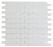 Casale White Shining One Size Glass Mosaic