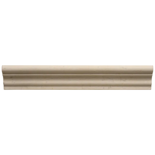 Caspian Bisque 12x2 Honed Mesh Back Marble Chair Rail Trim