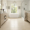 Caspian Bisque 12x24 Honed Mesh Back Limestone Tile — Primary Bath floor