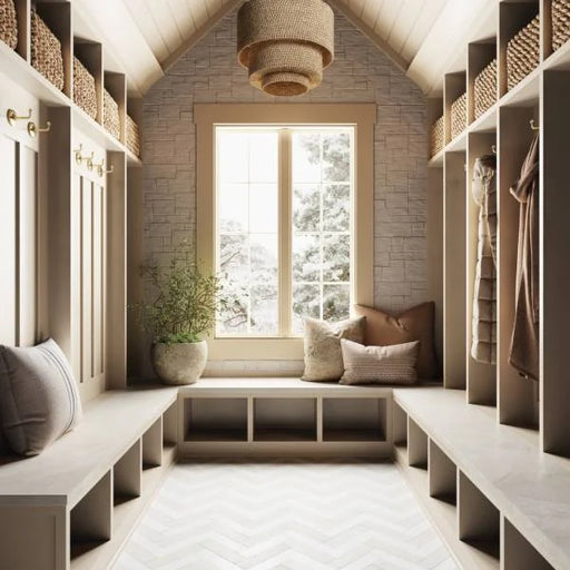 Caspian Bisque 12x24 Honed Mesh Back Limestone Tile