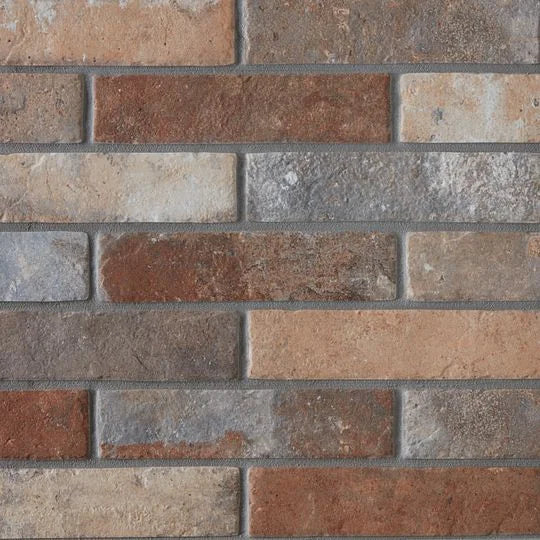 Castle Brick Multi 2-1/2x10x5 Corner Ceramic / Porcelain Trim