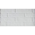 Castle Brick White Corner 2-1/2x10x5 Porcelain Tile