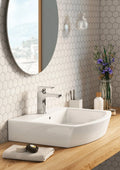 CC Mosaics MG White 12x12 Hexagon 2x2 Mosaic