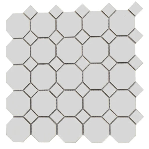 CC Mosaics MG White 12x12 Octagon Mosaic