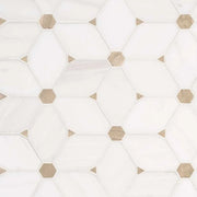 Cecily Pattern Polished 0.38 Inch Marble Mosaic Tile