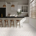 Cecily Pattern Polished 0.38 Inch Marble Mosaic Tile