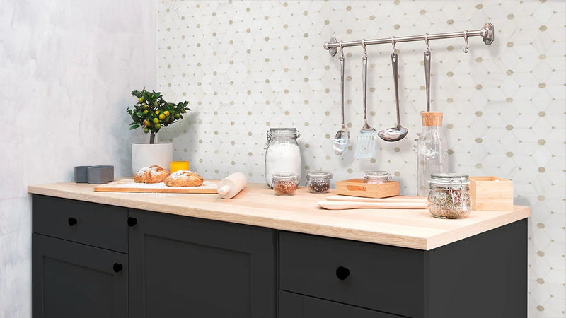 Cecily Pattern Polished 0.38 Inch Marble Mosaic Tile