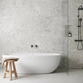 Celeste Dark Cinder Grey & Calacatta Losanna 16.25x14.25 Dot Honed Marble Mosaic